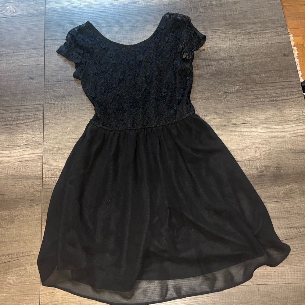 Cute Elegant Black Lace Dress 6